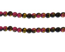 (image for) 6mm Night Out Abstract Glass Bead, approx. 45 beads