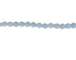 8mm Light Blue Semi-Opaque Faceted Bead, 14" string 8mm Light Blue Semi-Opaque Faceted Bead, 14" string