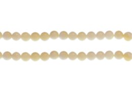 (image for) 6mm Pale Yellow/White Gemstone Bead, approx. 30 beads