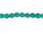 8mm Green Faceted Round Glass Bead, 13" string 8mm Green Faceted Round Glass Bead, 13" string