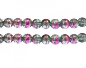 (image for) 10mm Meadow Abstract Glass Bead, approx. 18 beads