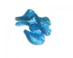 26 x 18mm Turquoise Foil Twirl Lampwork Glass Bead, 5 beads 26 x 18mm Turquoise Foil Twirl Lampwork Glass Bead, 5 beads