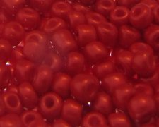 (image for) 6/0 Strawberry Red Opaque Glass Seed Bead, 1oz. Bag