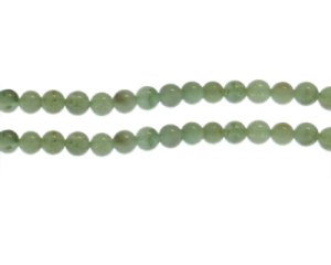 (image for) 6mm Green Gemstone Bead, approx. 30 beads