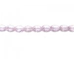 8 x 6mm Pink Faceted Oval Glass Bead, 13" string 8 x 6mm Pink Faceted Oval Glass Bead, 13" string