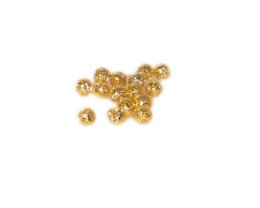 (image for) 4mm Round Gold Filigree Metal Beads, approx. 60 beads