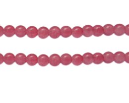 (image for) 8mm Cherry Quartz Gemstone-Style Glass Bead, approx. 35 beads