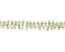 (image for) 8 x 4mm Cream Side-drill Glass Disc Bead, 28" string
