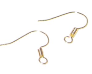 (image for) 18mm Gold Hook Earwire - approx. 50 earwires