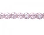 12mm Pink Faceted Glass Bead, 14" string 12mm Pink Faceted Glass Bead, 14" string