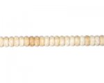 8 x 4mm White Dyed Turquoise Rondelle Bead, 15" string 8 x 4mm White Dyed Turquoise Rondelle Bead, 15" string