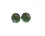20mm Green Lampwork Evil Eye Glass Bead, 2 beads 20mm Green Lampwork Evil Eye Glass Bead, 2 beads