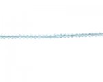 3mm Pale Blue Faceted Bi-cone Glass Bead, 2 x 12" strings 3mm Pale Blue Faceted Bi-cone Glass Bead, 2 x 12" strings
