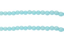 (image for) 6mm Sea Foam Jade-Style Glass Bead, approx. 76 beads