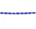 6 x 4mm Royal Blue Rice Faceted Glass Bead, 13" string 6 x 4mm Royal Blue Rice Faceted Glass Bead, 13" string