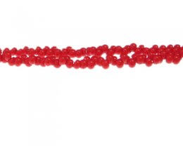 (image for) 4mm Red Drop Glass Bead, 16" string