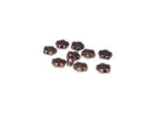 (image for) 6mm Copper Flower Metal Spacer Bead, 10 beads