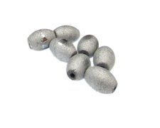 (image for) 14 x 10mm Silver Druzy-Style Glass Oval Bead, 8 beads