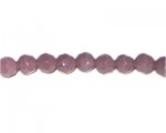 8mm Pale Plum Faceted Opaque Glass Bead, 16" string 8mm Pale Plum Faceted Opaque Glass Bead, 16" string