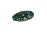 32 x 24mm Aqua Foil Handmade Lampwork Glass Bead 32 x 24mm Aqua Foil Handmade Lampwork Glass Bead