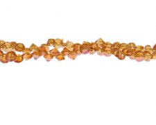 (image for) 6 x 4mm Peach Glass Bead, 14" string