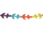 20 x 16mm Color Dyed Turquoise Anchor Beads, approx. 12 beads 20 x 16mm Color Dyed Turquoise Anchor Beads, approx. 12 beads