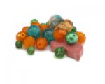 Approx. 1.5 - 2oz. Burnt Orange/Dark Green Bead Mix Approx. 1.5 - 2oz. Burnt Orange/Dark Green Bead Mix