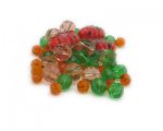 Approx. 1.5 - 2oz. Orange/Green Bead Mix Approx. 1.5 - 2oz. Orange/Green Bead Mix