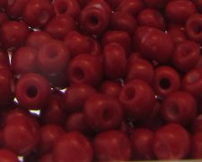 (image for) 6/0 Red Opaque Glass Seed Bead, 1oz. Bag