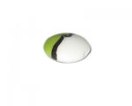 28mm Green/White Handmade Lampwork Glass Bead 28mm Green/White Handmade Lampwork Glass Bead
