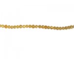 3mm Deep Gold Bi-cone Glass Bead, 2 x 12" strings 3mm Deep Gold Bi-cone Glass Bead, 2 x 12" strings