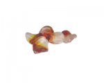 20 x 16mm Red/Gold/White Foil Lampwork Twirl Glass Bead, 5 beads 20 x 16mm Red/Gold/White Foil Lampwork Twirl Glass Bead, 5 beads