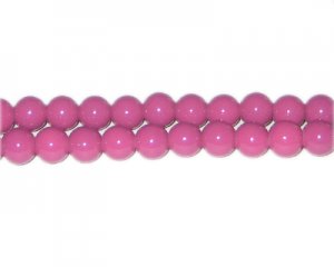 8mm Violet Team and School Glass Bead, approx. 56 beads