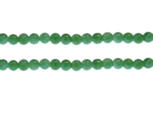 (image for) 6mm Aqua Green Marble-Style Glass Bead, approx. 68 beads