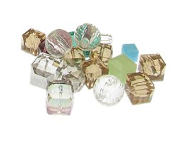 (image for) Approx. 1oz. Sandy Tones Designer Glass Bead Mix