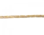 10 x 4mm Light Brown Pressed Glass Tube Bead, 2 x 13" strings 10 x 4mm Light Brown Pressed Glass Tube Bead, 2 x 13" strings