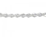 10 x 8mm Crystal Faceted Bi-cone Glass Bead, 13" string 10 x 8mm Crystal Faceted Bi-cone Glass Bead, 13" string