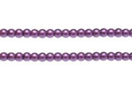 (image for) 6mm Purple Glass Pearl Bead, approx. 78 beads