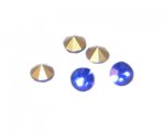 4mm Dark Blue pointed-back Rhinestone - 15 rhinestones 4mm Dark Blue pointed-back Rhinestone - 15 rhinestones
