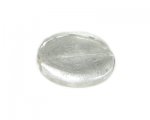 34mm White Foil Flat Round Handmade Lampwork Glass Bead 34mm White Foil Flat Round Handmade Lampwork Glass Bead