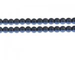 8mm Sky Blue Rustic Glass Pearl Bead, approx. 56 beads