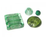 Green Mix Handmade Lampwork Bead Mix, 4-6 beads Green Mix Handmade Lampwork Bead Mix, 4-6 beads