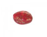 30 x 24mm Red Foil Handmade Lampwork Glass Bead 30 x 24mm Red Foil Handmade Lampwork Glass Bead
