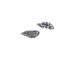 (image for) 10 x 16mm Silver Leaf Charm, 4 charms