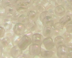 (image for) 6/0 White Luster Glass Seed Beads, 1oz. bag