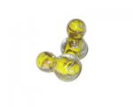 16 x 24mm Yellow Handmade Lampwork Glass Bead, 2 beads 16 x 24mm Yellow Handmade Lampwork Glass Bead, 2 beads