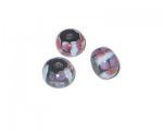 12 x 8mm Dark Blue Floral Rondelle Lampwork Bead, 3 beads 12 x 8mm Dark Blue Floral Rondelle Lampwork Bead, 3 beads