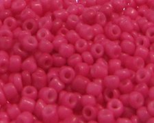 (image for) 11/0 Hot Pink Opaque Glass Seed Beads, 1oz. bag