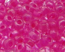 (image for) 6/0 Fuchsia Transparent Glass Seed Beads, 1oz. bag