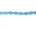 12 x 6mm Turquoise Faceted Drop Glass Bead, 14" string 12 x 6mm Turquoise Faceted Drop Glass Bead, 14" string
